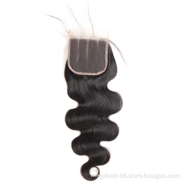 Customization 7X5 5X5 Topper 3 Part 130 Density Human Hair Weft  Top Lace Front Closure